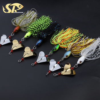 SUPERIORFISHING Buzz Bait Spinnerbait 20g 13cm Topwater in Line Buzzbait Skirts Rubber Lure Metal Jig Fishing Lure BZM09 – Soft Lure – view 1