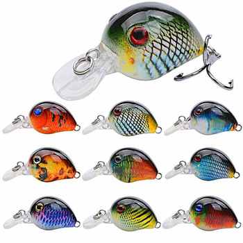 Palmer 3.3cm 2g 9pcs/box Hard Mini Crank Lure Fishing Lures Set Plastic Minnow Bionic Hard Baits Long Cast Bait With Hook – Minnow – view 1