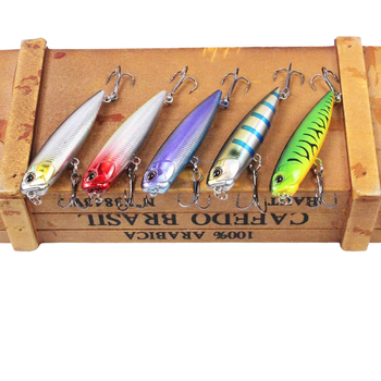 ABS Hard Lure Bait 6.5cm/5.5g Tip Word Dog Float Pencil Built-in Ring Bead Lead Block Ordinary Hook Pencil Hard Fishing Lure – Pencil – view 1