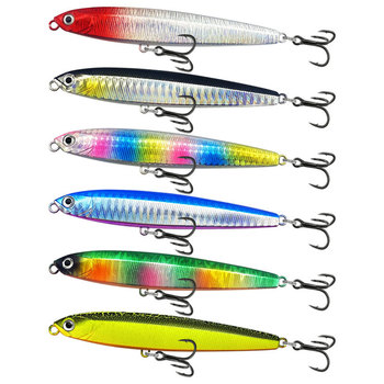 Bass Fishing Slow Sinking Minnow Swim Baits Pencil Popper Long Casting Crankbaits Sinking Pencil Lure – Minnow – view 1