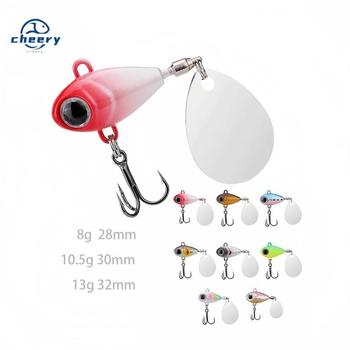 CHEERY 8g-13g Artificial Spintail Vib Winter Sea Saltwater Bait Targeting Salmon and Pike Metal Material Vib Fishing Lures Bait – Metal Jig – view 1