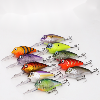Hard Plastic Baits Big Game Long Casting Long Lip Deep Diving Floating Trolling Fishing Black Minnow Lure – Minnow – view 1