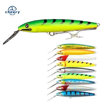 CHEERY Top Right 180mm 60g Red White Casting Lure Sinking Minnow for Tuna Fishing Jerkbait Pesca Sinking Trolling Hard Bait – Minnow – view 1