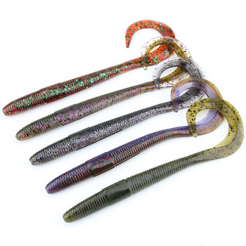 NewBility Big Ribbon Tail Worms Lure 135mm 165mm Tail Big Grub Silicone Swimbait Artificial Soft Bait for Bass Pike Freshwater – Soft Lure – view 1