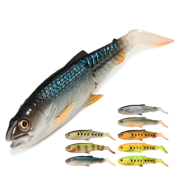 Spinpoler Predator Soft Fishing Lure Cannibal Bait 6.5cm/8.5cm/10cm/12cm Crankbait Artificial Bridge Tail Trout Wobbler Big Shad – Soft Lure – view 1