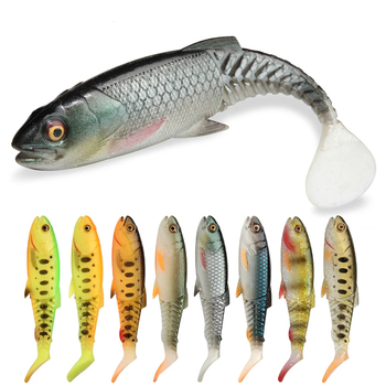 YOUME Soft Fishing Lure Bait Plastic Fishing Wobbler Swimbait for Pike Bass Paddle Tails Silicone Lures Artificial Bait Fishing – Soft Lure – view 1