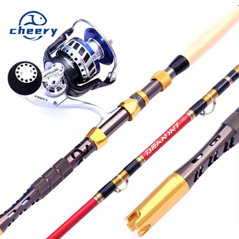 CHEERY Deep Sea Boat Fishing Rod Stainless Steel Iron Plate Towing Anchor Spinning Wheel Set for Saltwater Fish – Rod – view 1