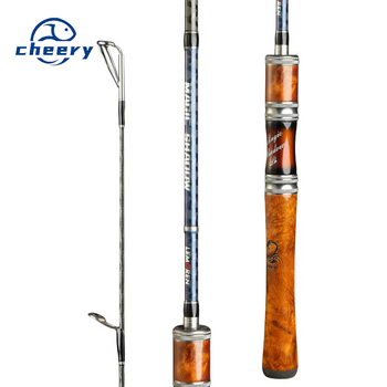 CHEERY Magic Hunter Carbon Road Fishing Rod L Action Quick Adjustment Large Guide Ring Solid Wood Straight Handle Lightweight – Rod – view 1