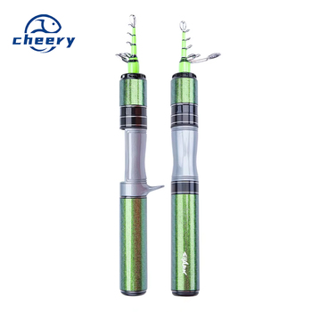 Fishing Fan Ultra Short Mini Telescopic Carbon Road Rod Portable Micro Quick Shark Horse Mouth Rod Set Fishing Tackle – Rod – view 1