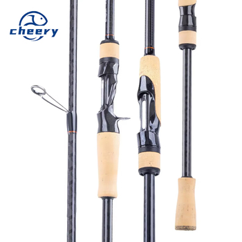 Fishing Rod Carbon 2-Piece Ultra-fast Action 2.04m Black Pit Bass Remote Gun Straight Handle Variable Tuning Fans Siniperca – Rod – view 1
