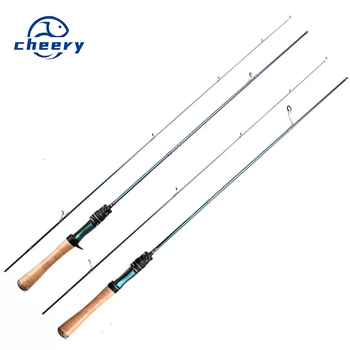 Micro Luya Horse Mouth for Fuji Guide Ring Carbon Single Fishing Rod with Cork Handle White Strip Coil for Lure Fishing – Rod – view 1
