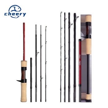 Fishing Fans New Multi-section Portable Carbon 5/6 Section Travel Fishing Rod Ultra Short 35cm Collapsed Length River Use Novice – Rod – view 1