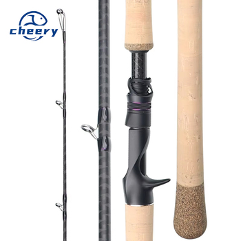 Qing Xiu Lei Qiang Lu Ya Carbon Fishing Rod Fuji a Ring Super Hard XXH Action 2.19-2.28m River Use Remote Throat Cross Border – Hard Lure – view 1