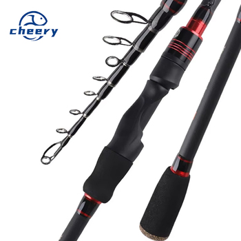 Vibration-out Luya Telescopic H-adjustable Portable Lei Qiang 2.1m Straight Handle Carbon Sea Fishing Throwing Rod Cross-border – Rod – view 1