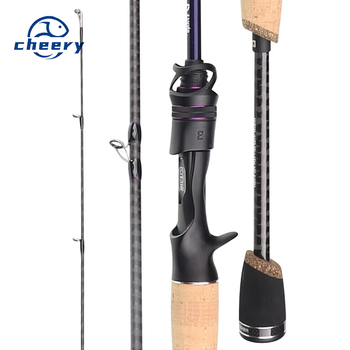 Qingxiu General Use Luya Pole Full Fuji Ring Worm Pole Carbon Far-cast Perch Mandarin Fish Spinning Cork Handle 2-Piece – Soft Lure – view 1