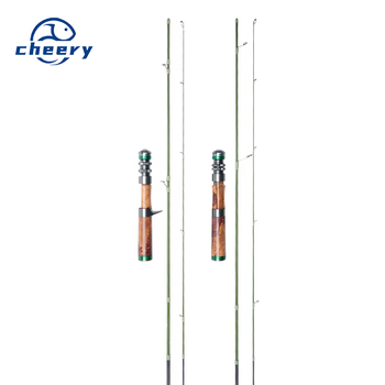 Natural Paulownia Wood Carbon Fishing Rod Set 3-Section Soft Tune with LS Guides 1.44m/1.65m Sizes Stream Use – Soft Lure – view 1