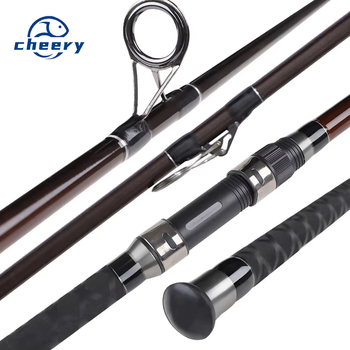 CHEERY 4.2 m Surf Follow Super Hard Long-distance Throwing Rod Three-section Carbon Anchor Fishing Rod Beach – Hard Lure – view 1