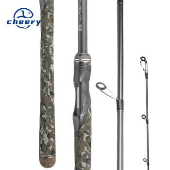 Fishing Rod Carbon XH Action Super Hard Straight Handle Long Throw Heavy Thunder Black Fish Lure Fishing for Lake Use – Hard Lure – view 1