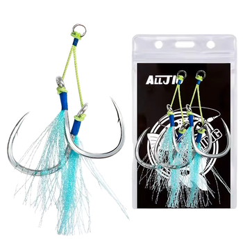 Stainless Steel Jigging Assist Hook for Deep Sea Fishing Big Game Shark Marlin – Metal Jig – view 1