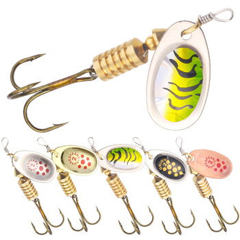 For Freshwater 5.8g 67mm Spinner Bait Printed Metal Lure for Ocean Boat Fishing River Lake Stream – Metal Jig – view 1