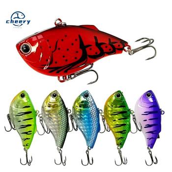 Cheery 60mm 14.7g Sinking Vib Fishing Lure Rattle Vibration Artificial Hard Bait Noisy Wobblers Pike Bass Saltwater Fish Salmon – Hard Lure – view 1