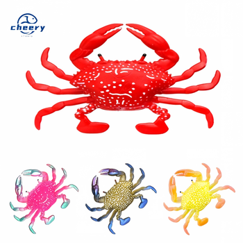 CHEERY 8cm 10g Artificial Crab Bait Lifelike Soft Sea TPR Fishing Lure Sharp Bass Target Species Pesca Isca Tool Grouper – Soft Lure – view 1