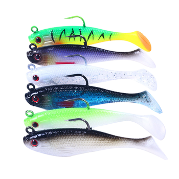 Custom Free Samples OEM Artificial Bait 8.5cm 13g T Tail Jig Lead Swimbait Soft Plastic Bait Carp Fishing Eel Lure – Soft Lure – view 1