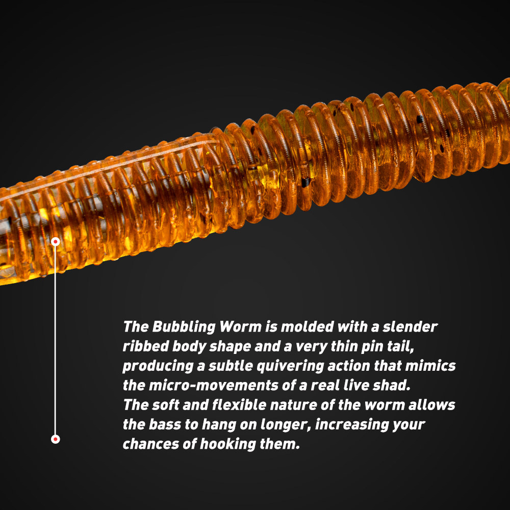 Cheery PVC Needle Tail Soft Bait Lure Thread Reverse Fishing Simulation Fishing Perch Mandarin Fish Beak Texas – Worms & Grubs – view 4