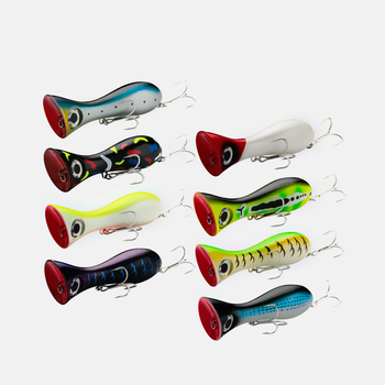 Cheery High Quality 9.5CM 31g Saltwater Floating Topwater Big Game Fishing Pop Lure Bait Artificial Lure Wobblers 3D Design Big – Popper – view 1