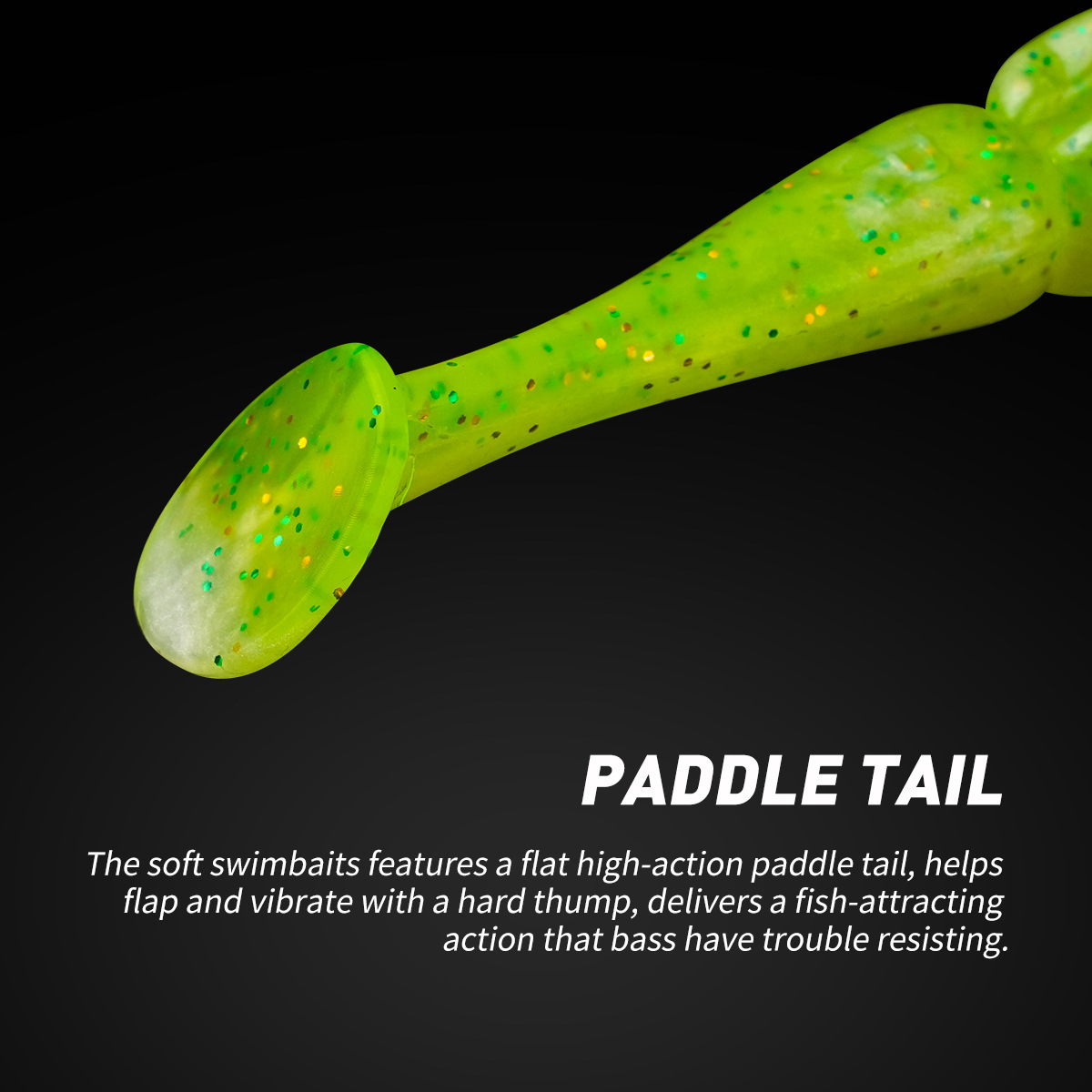 Cheery 4PCS 11CM 12G Soft Lure Paddle Tail Double-Joint Large T-Tail PVC BaitBeaked Bass Soft Insect for Mandarin Fish Sea Fishi – Worms & Grubs – view 3