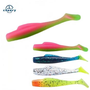 Cheery Wholesale Price 6pcs/Set Soft Artificial Silicone Material 8cm 4.8g Tail Soft Plastics Fishing Lures Jig Soft Baits Baits – Soft Lure – view 1