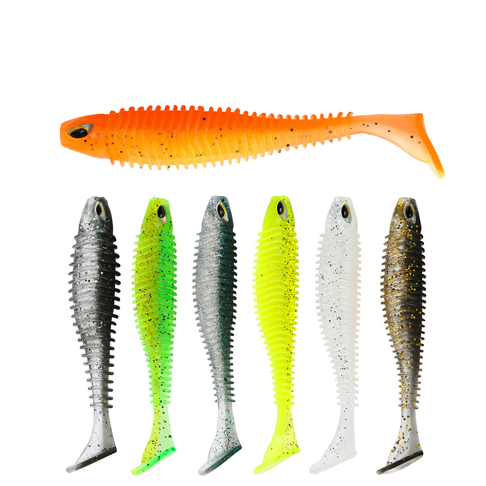 Cheery SNEDA 8cm/4.5g 11cm/9.5g Double Color Soft Lure Artificial Soft Bait Thread Fishing Lure for Bass Fishing – Worms & Grubs – view 1