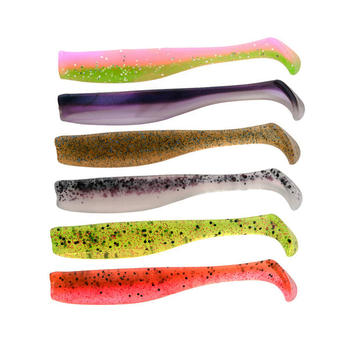 Cheery New Arrival TPR 70mm 2.3g Soft Fishing Paddle Tail Lure Slim Swim Bait T Tail Trout Lure – Soft Lure – view 1
