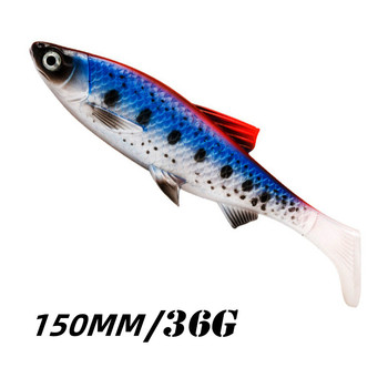 Cheery 3D Eyes 150mm 36g Swimming Big Fishing Lure Shad Soft Plastic Swim Baits Saltwater Shad Lures – Soft Lure – view 1
