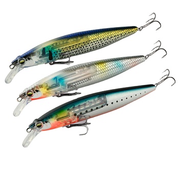 Cheery 13cm/18.5g Floating Water Mino Flash Crazy Scale Upper Water Bionic f Bait Floating Water – Lure – view 1