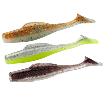 Cheery TPR Material 100mm 6.5g 5pcs/pack Floating Bait Soft Insect Lure Wobblers Fishing Tackle T Tail Wrom Soft Bait for Sea Ba – Soft Lure – view 1