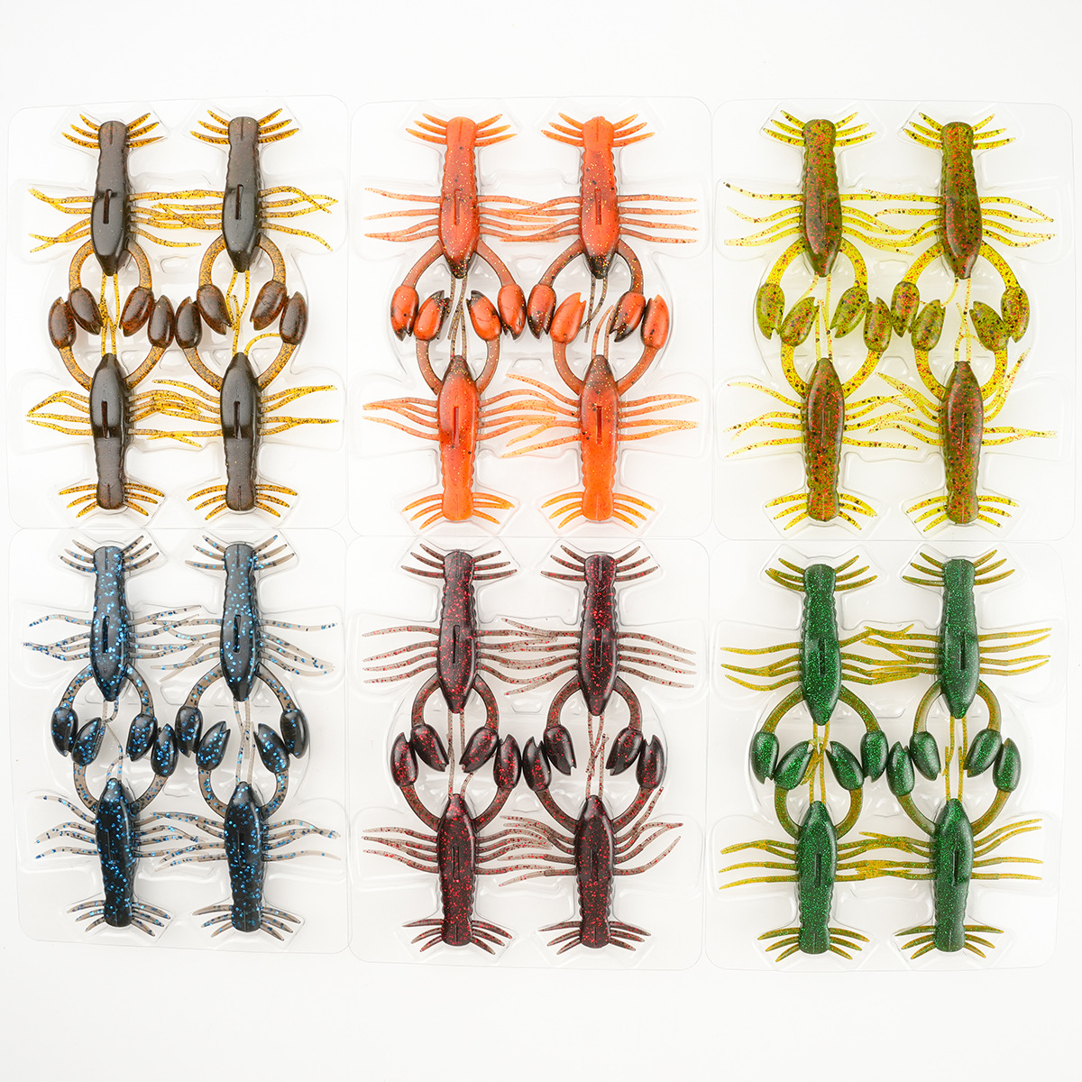 Cheery Stainless Steel Luya Soft Shrimp Floating Swaying 8cm/8.7g Ned Inverted Fishing Bass Artificial Soft Bait 4 Pack Without – Soft Lure – view 4