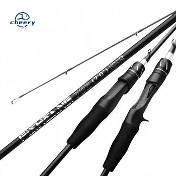 Cheery Wholesale Fishing Rod Black Warrior Carbon Fiber M/L Spinning Lure Fishing Rod Saltwater – Rod – view 1