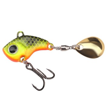 New Luya Bait Fast Spinning Small Whirlwind Vibration VIB Iron Plate Metal Sequin Sea Fishing Fresh Water Printed Artificial – Metal Jig – view 1
