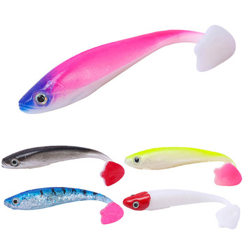 New Style Lure 9.5cm/5g Jerkbait T-Tail Artificial Soft Bait PVC Sea Fishing 3D Fish Eye Factory Wholesale – Soft Lure – view 1
