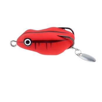 Hot Sale Cheery Mini Snake Fish Bait 20 Colors with Strong Black Hook PVC Frog Lure for Saltwater Fish & Bass 8.5G 4.5cm – Hooks – view 1