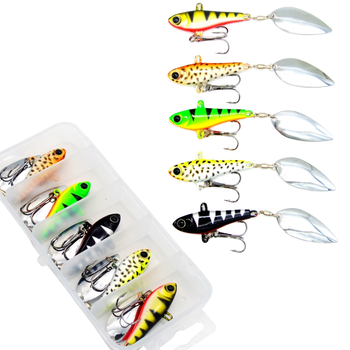 20gVIB PVC Artificial Hard Bait Lure for River Lake Stream Sea & Freshwater Fishing Gear with Glitter Bearing Swivel – Hard Lure – view 1