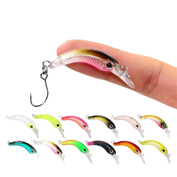 New 1.2g 4cm Mini Floating Minnow Insect Bait Fishing Lure Unprinted Hard ABS Artificial Crankbait Wobbler Saltwater Fish Carp – Minnow – view 1