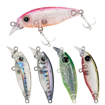 45mm 4G Freshwater Lures Printed ABS Trout Pesca Trolling Artificial Minnow Baits Carp Perch Bass Zander River Float Marlin – Minnow – view 1
