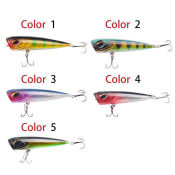 Cheery 14g/8cm Long Cast Silicone Popper Lure for Bass Trout & Carp-Freshwater & Ocean Boat Fishing in Rivers & Streams – Soft Lure – view 1