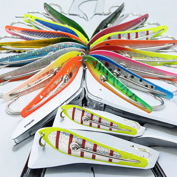 4-Inch Double Hook High Carbon Steel Trolling Spoon Lure for Cod Saltwater Fishing Shaobo Brand Ocean Boat Fishing – Metal Jig – view 1