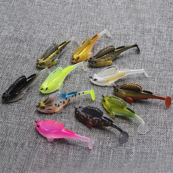 14g Soft Lure Frog Lure Fishing Pike Bass Deep Running Paddle Tail Lead Jig 7cm Swimbait Made PVC Metal Perch Snapper Marlin – Soft Lure – view 1