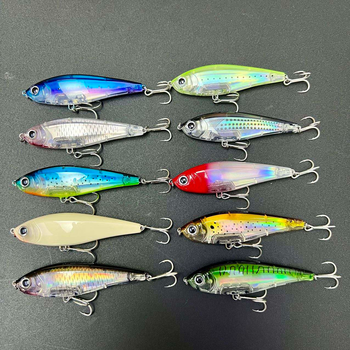 CHEERY XX-026 3D Inshore 90ss Topwater Pencil Lure 70mm 8g for Bass Pike Zander Carp Perch-Freshwater & Saltwater Fishing – Popper – view 1