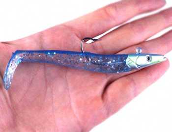 Cheery Free Shipping Lead Head Jig Fishing Hard Bait PVC Lure for Ocean Boat Fishing Marlin Carp 19g 11cm – Metal Jig – view 1