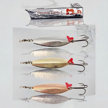 40g Artificial Hard Bait Melon Sinking Spinner Metal Sequins Bait Trout Spoon Fishing Lure for River Lake & Stream – Metal Jig – view 1